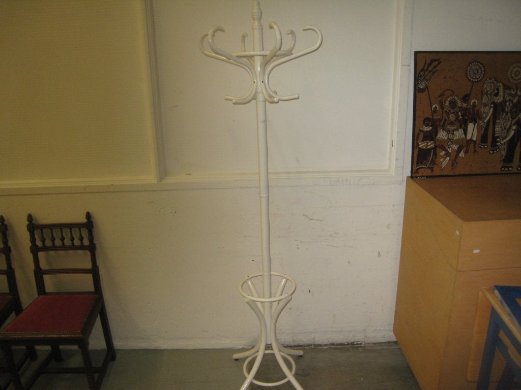 Thonet stijl witte kapstok, hoog 185, Niet ingevuld, Gebruikt, Niet ingevuld, Niet ingevuld
