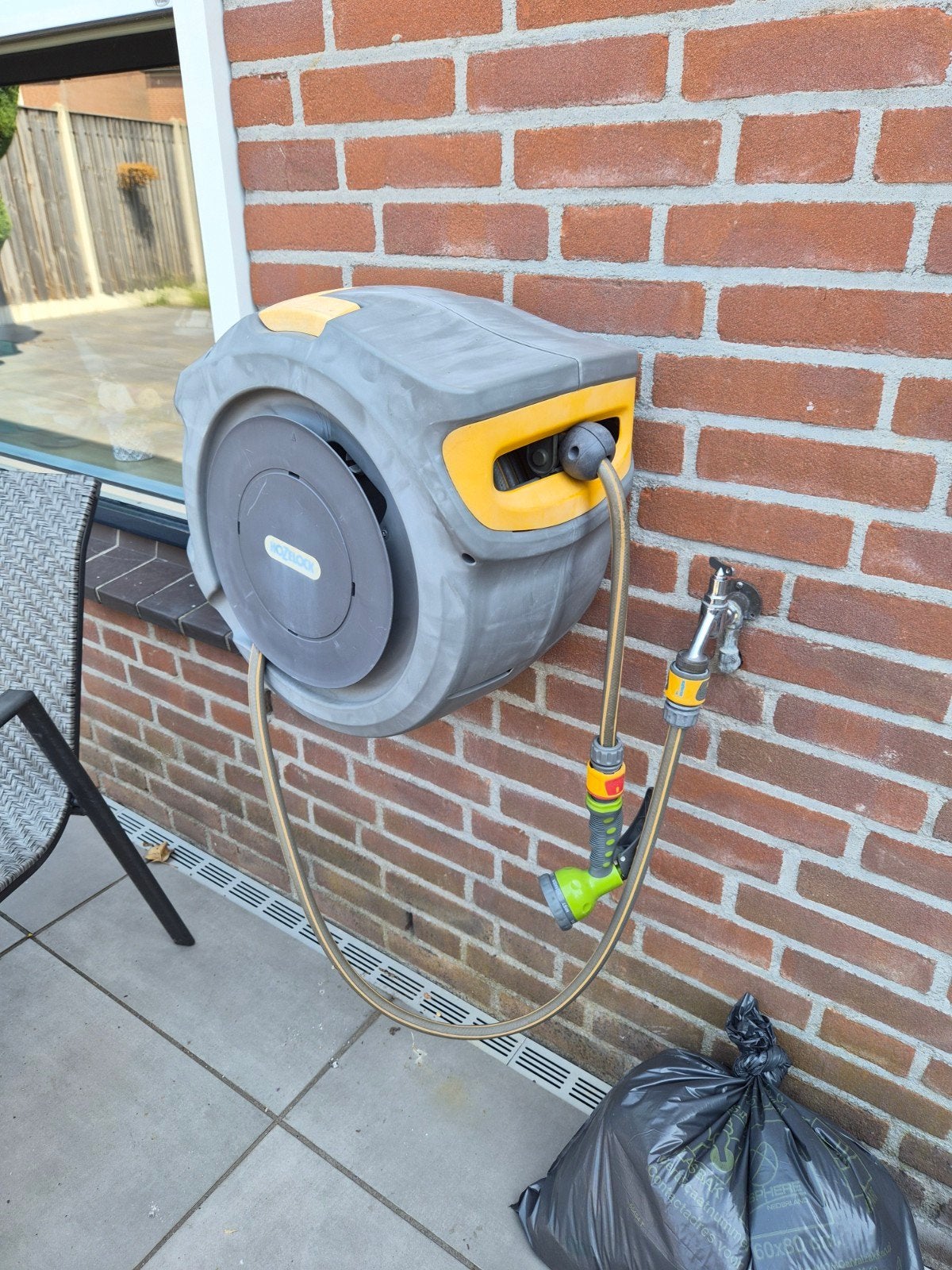Tuinslang, Ophalen, Tuinslang