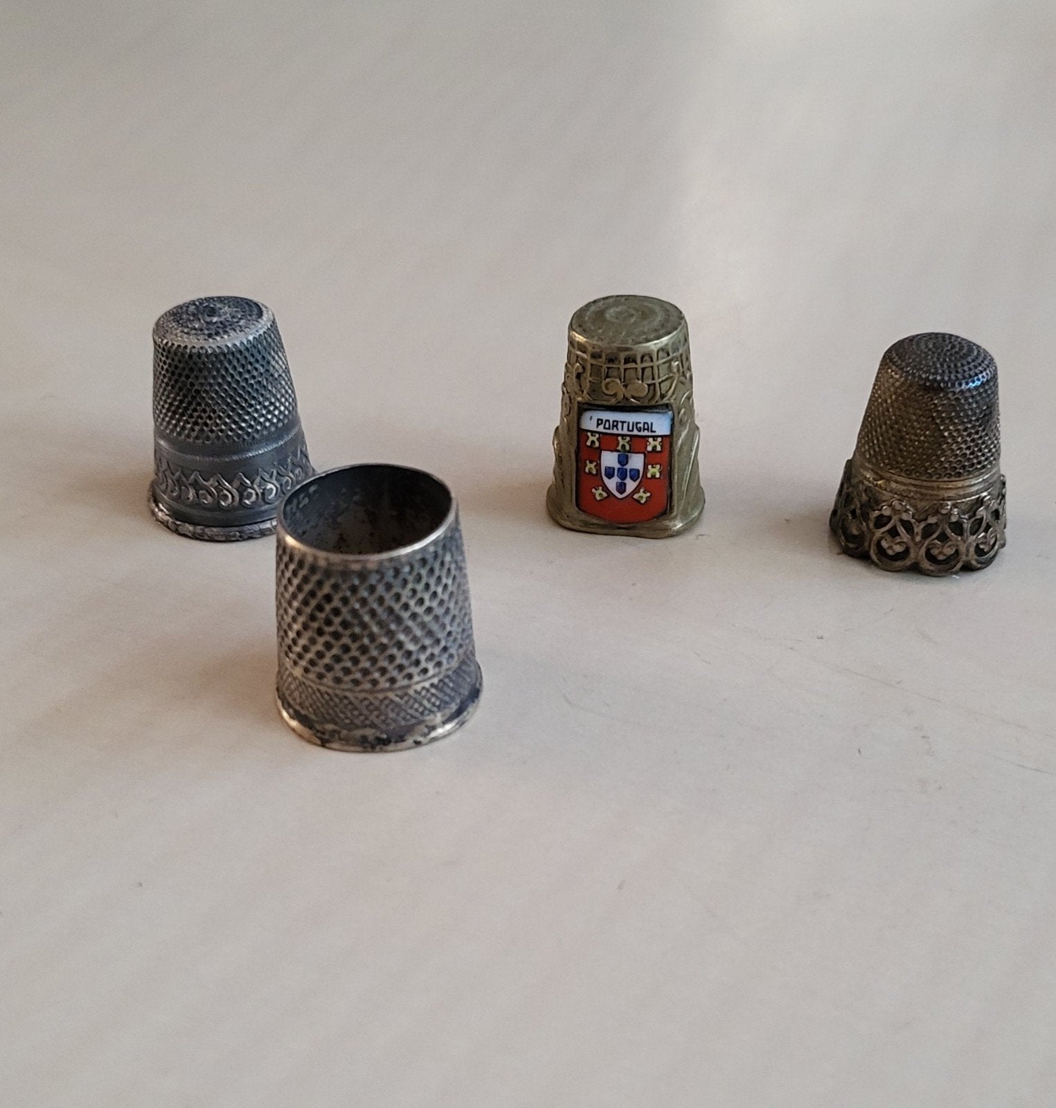 Zilveren vingerhoedjes, Ophalen of Verzenden, Gebruikt, Zilver