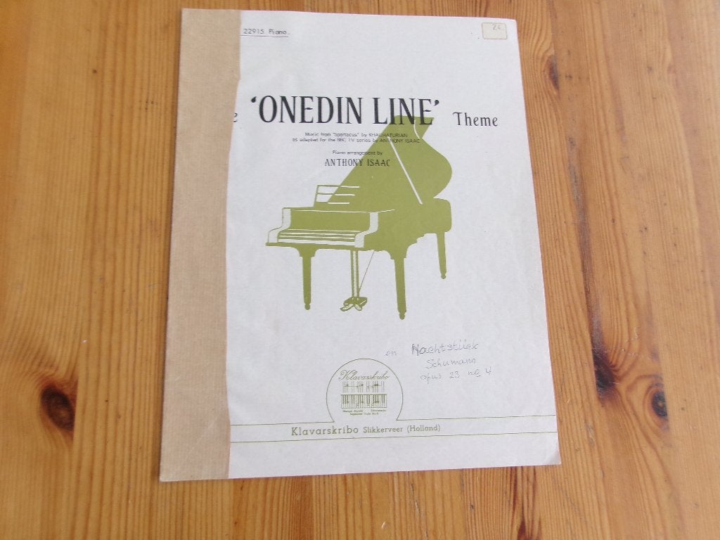 The onedin line theme - anthony isaac - klavarskribo, Gebruikt, Ophalen of Verzenden, Artiest of Componist, Piano