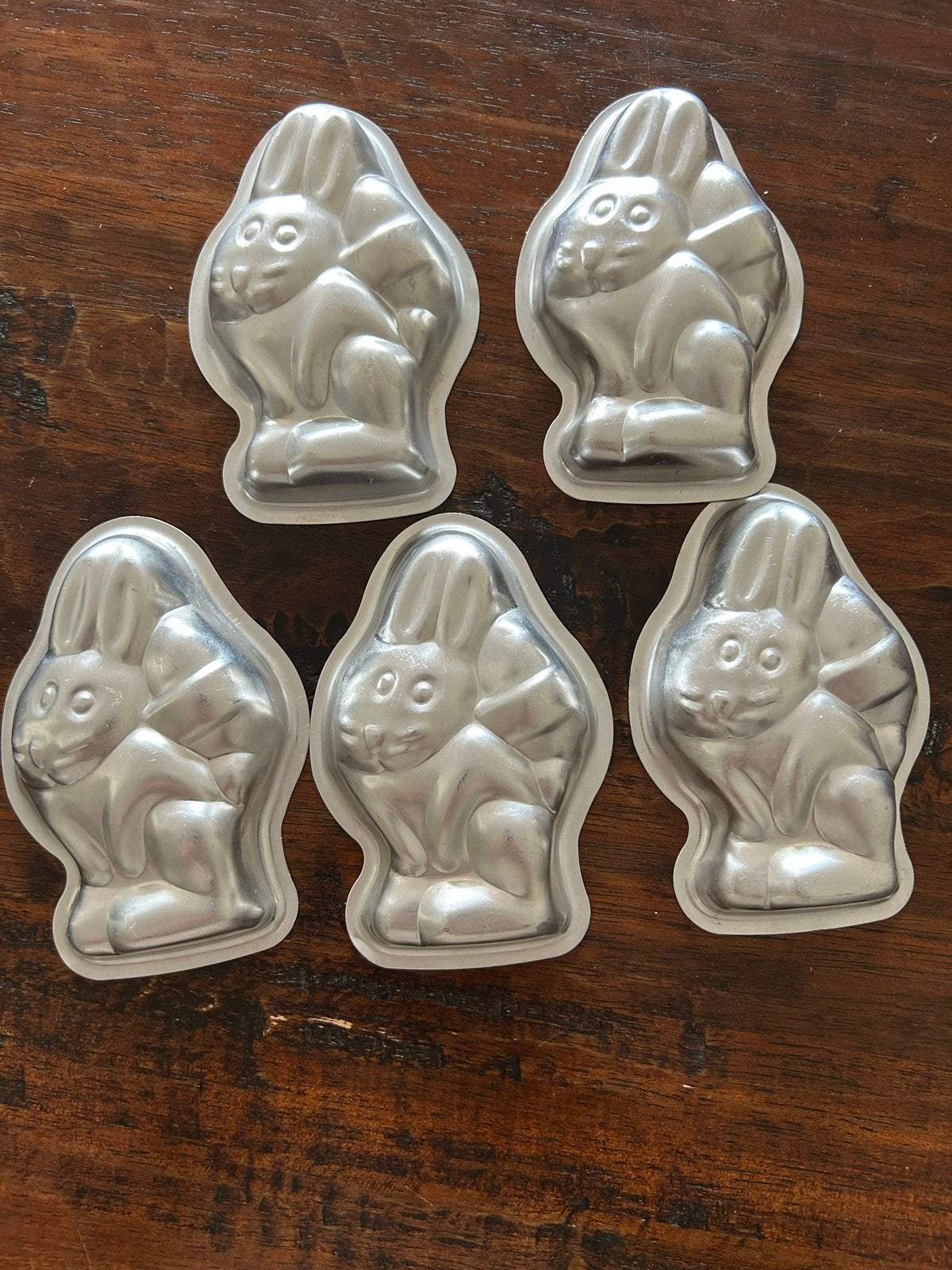 5 Konijnen Bakvormpjes - Perfect voor Pasen!, Ophalen of Verzenden, Gebruikt