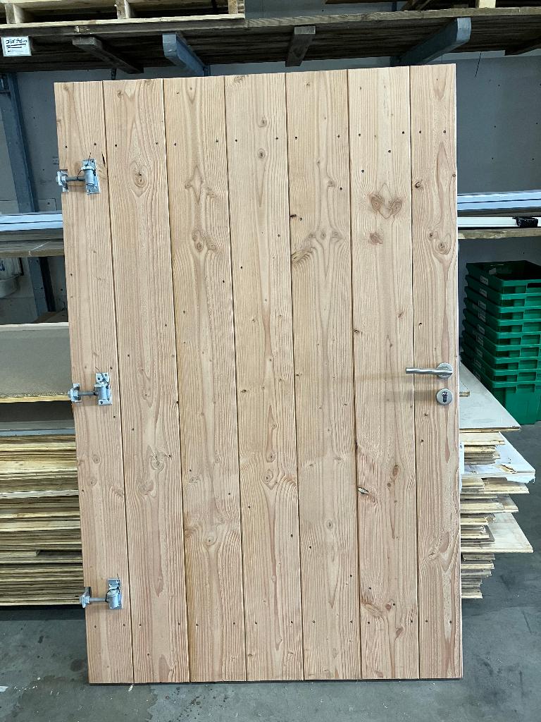 Douglas poortdeur met stalen frame, Ophalen, Nieuw, 200 cm of meer, Looppoort
