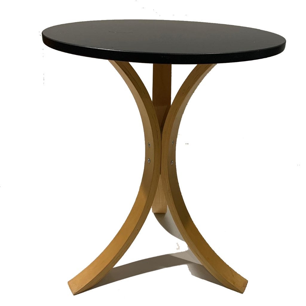 Vintage Ikea FORNBRO rond bijzet tafeltje nachtkastje tafel, Huis en Inrichting, Minder dan 55 cm, Gebruikt, Ikea, Rond