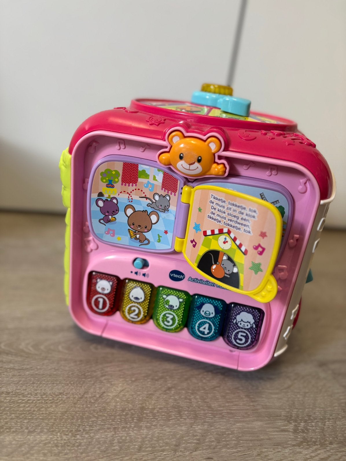 Vtech baby activiteiten kubus roze, Kinderen en Baby's, Ophalen, Zo goed als nieuw, 6 maanden tot 2 jaar