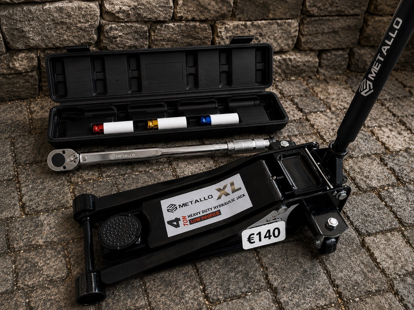 Nieuwe zware garage krik auto + momenstleutel, Auto diversen, Ophalen of Verzenden, Nieuw, Hydraulisch, Garagekrik