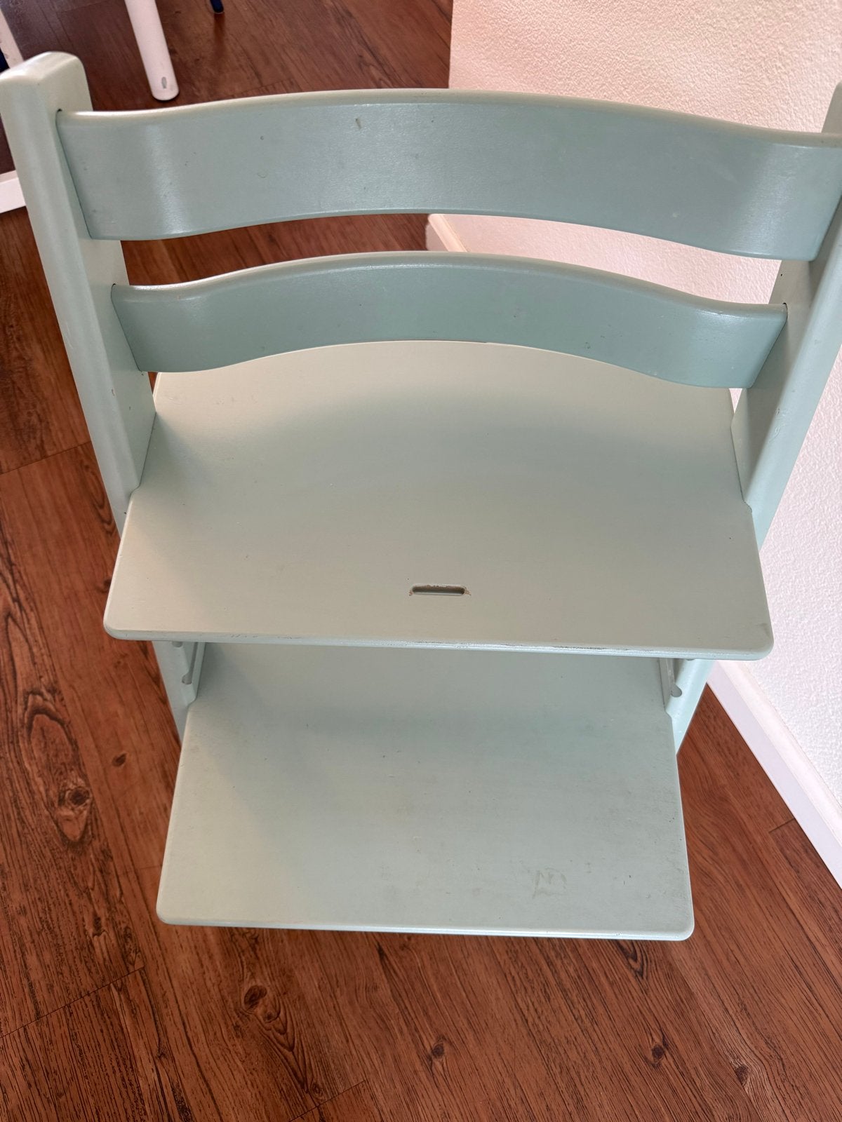 Stokke Tripp Trapp kinderstoel mintgroen, Ophalen, Gebruikt, Meegroeistoel, Aanschuifbaar