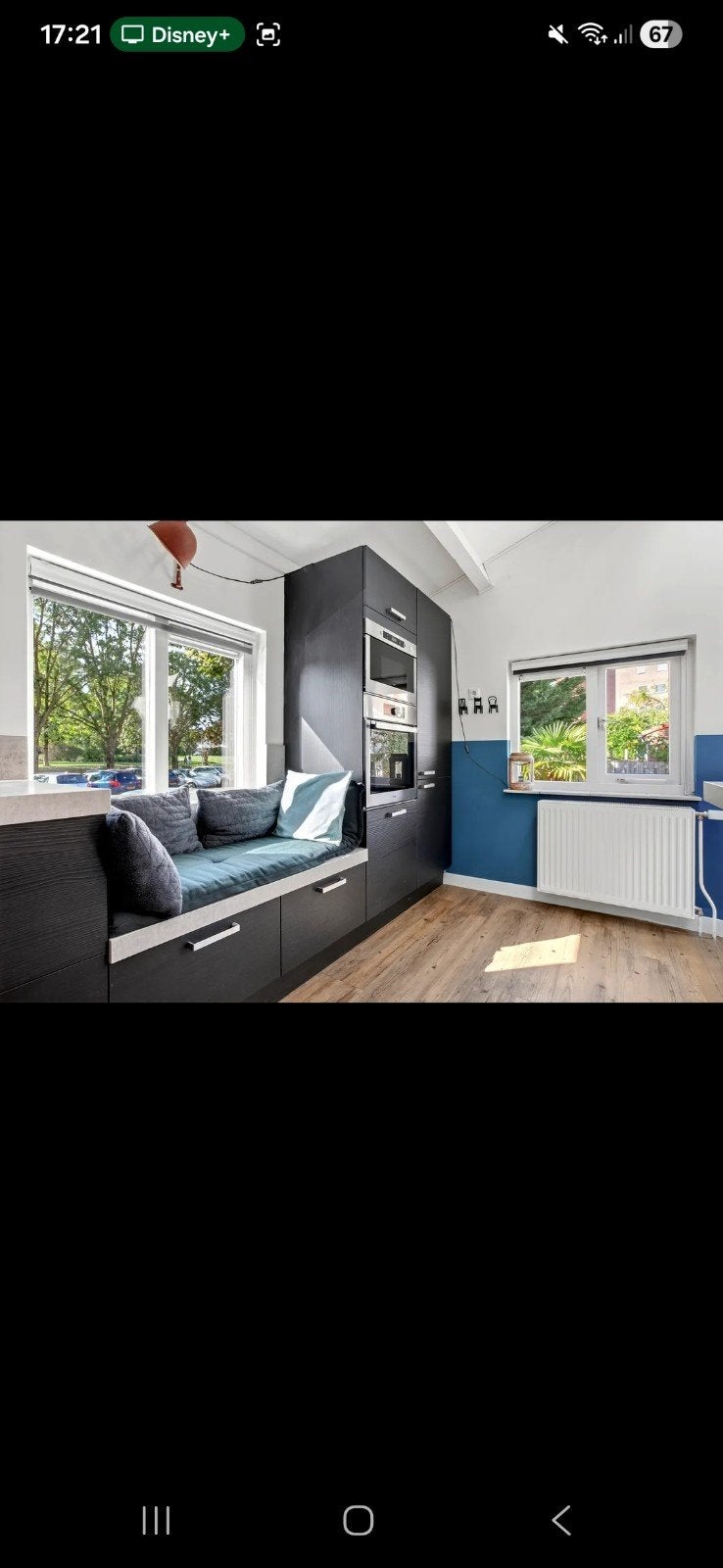 U-vorm keuken (zwart houtlook) af te halen op 22 aug, Huis en Inrichting, Keuken | Complete keukens, Ophalen, Gebruikt, Kunststof