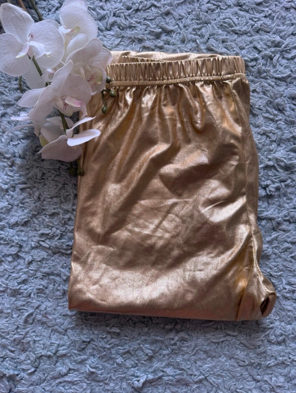 NIEUW, gouden glimmende legging van Party Collection, S/M, Legging, Nieuw, Maat 40/42 (M), Ophalen of Verzenden