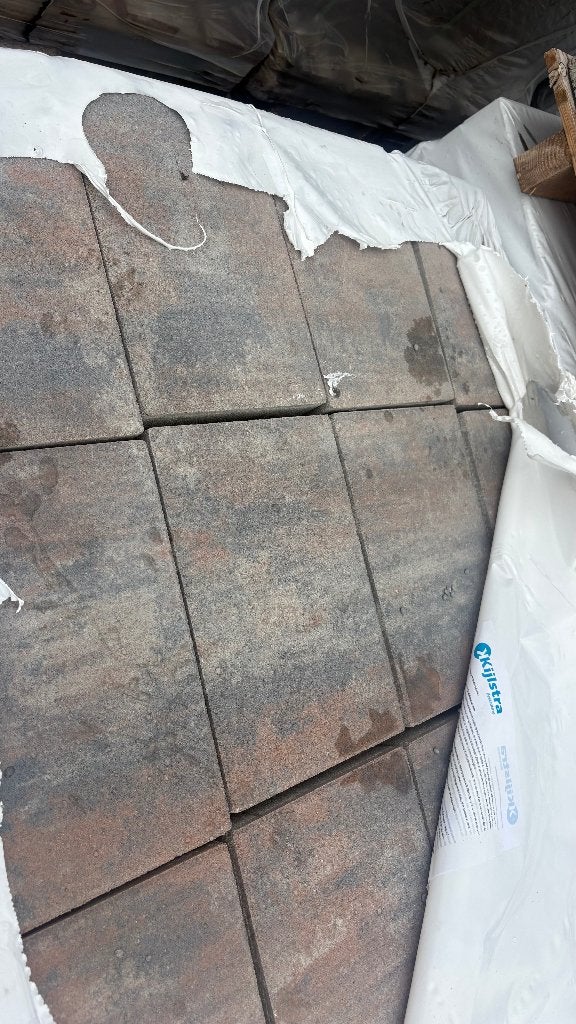 H20 Comfort Square 20x30x6 cm Tricolore, Tuin en Terras, Tegels en Klinkers, Nieuw, Ophalen of Verzenden, 10 m² of meer, Beton