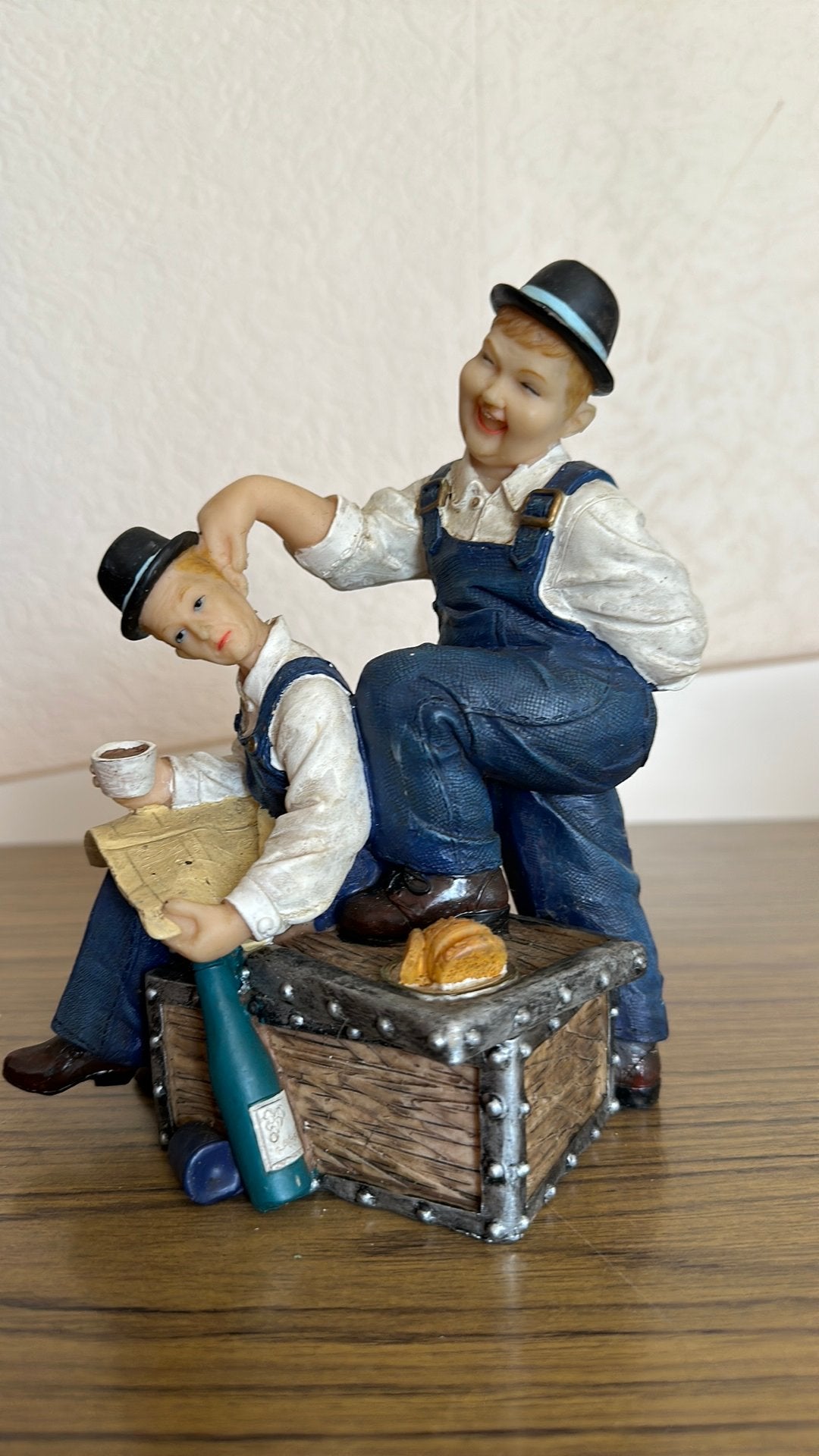 FIgurine Beeld stan laurel / oliver hardy, Verzamelen, Beelden en Beeldjes, Ophalen of Verzenden, Zo goed als nieuw