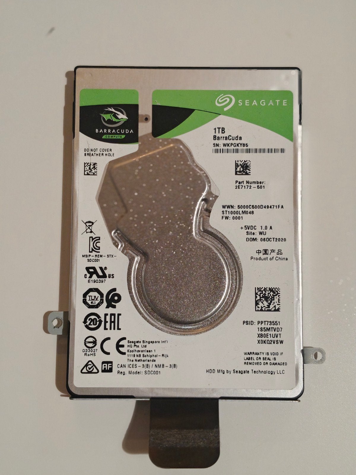 Seagate Barracuda 1TB HDD - Intern, SATA, Computers en Software, Intern, Gebruikt, Server, Ophalen of Verzenden