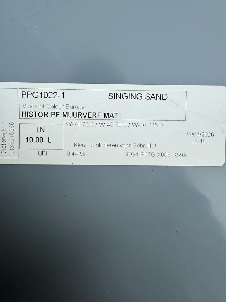 Muurverf Singing Sand, Ophalen, Nieuw, Overige kleuren