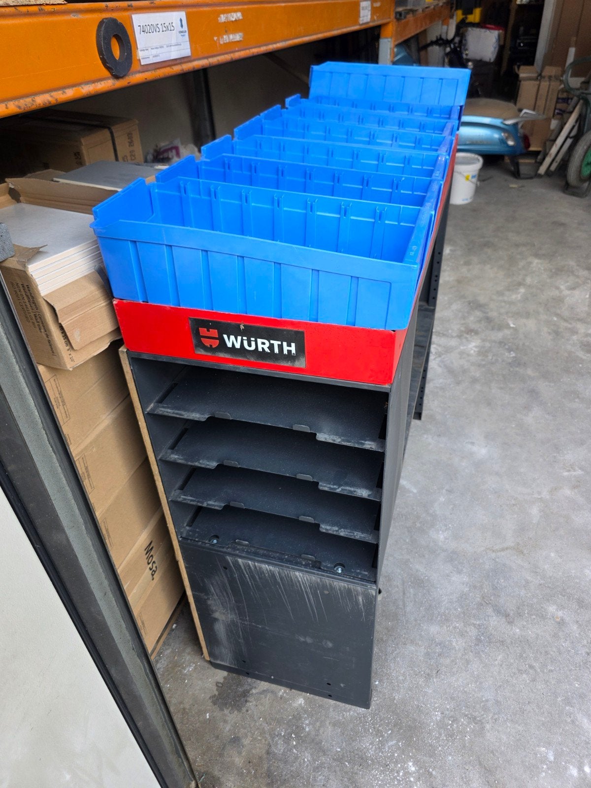 Wurth Werkbank met bakken en opbergruimte, Ophalen of Verzenden, Gebruikt, 120 tot 170 cm