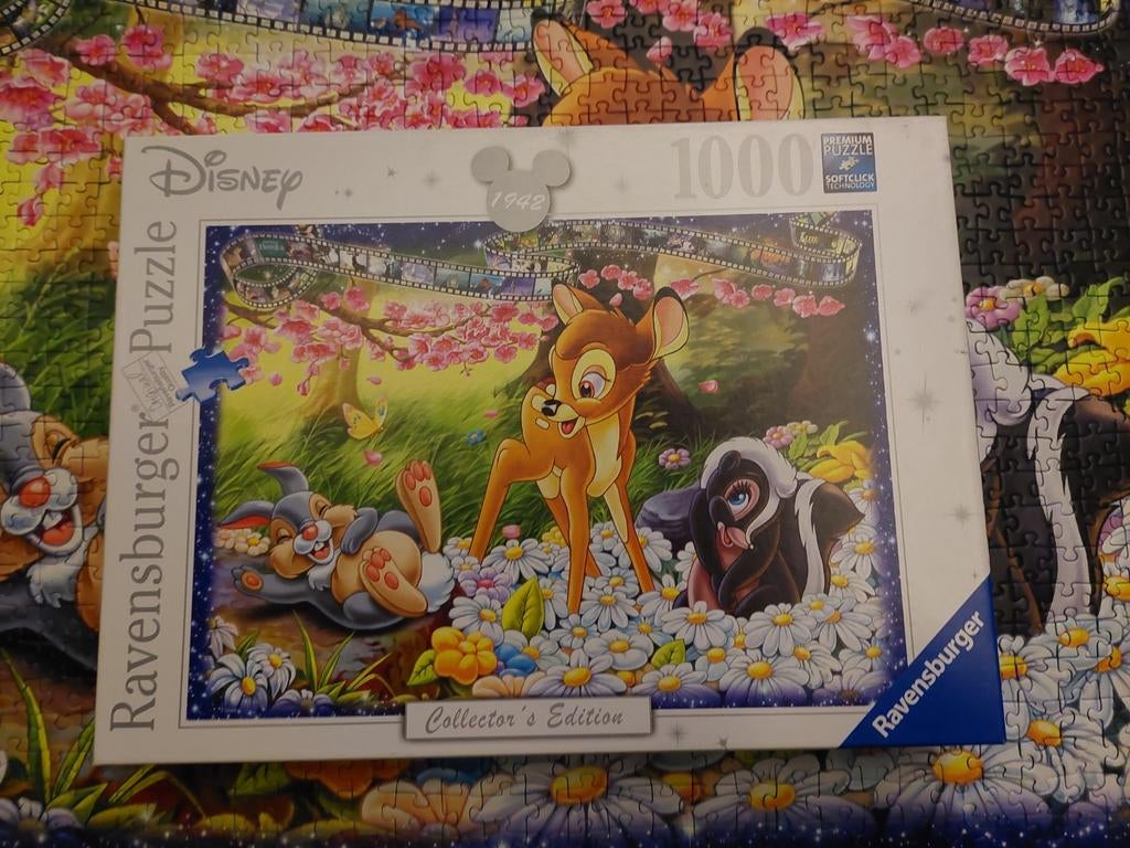 Puzzel Bambi, Hobby en Vrije tijd, Denksport en Puzzels, Ophalen of Verzenden, 500 t/m 1500 stukjes, Zo goed als nieuw, Legpuzzel