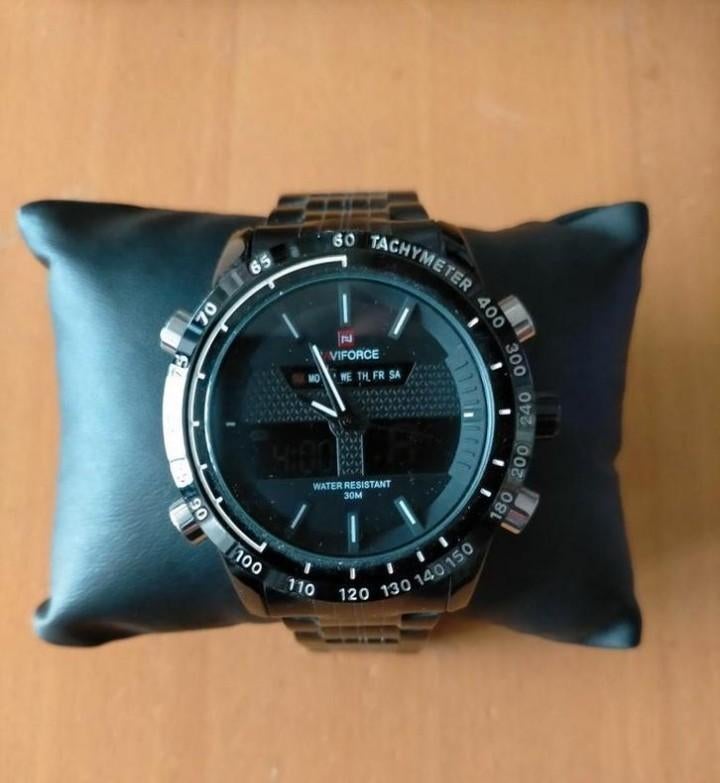 Zwaar Naviforce Pols Horloge, Ophalen of Verzenden, Zo goed als nieuw, Staal, Overige merken