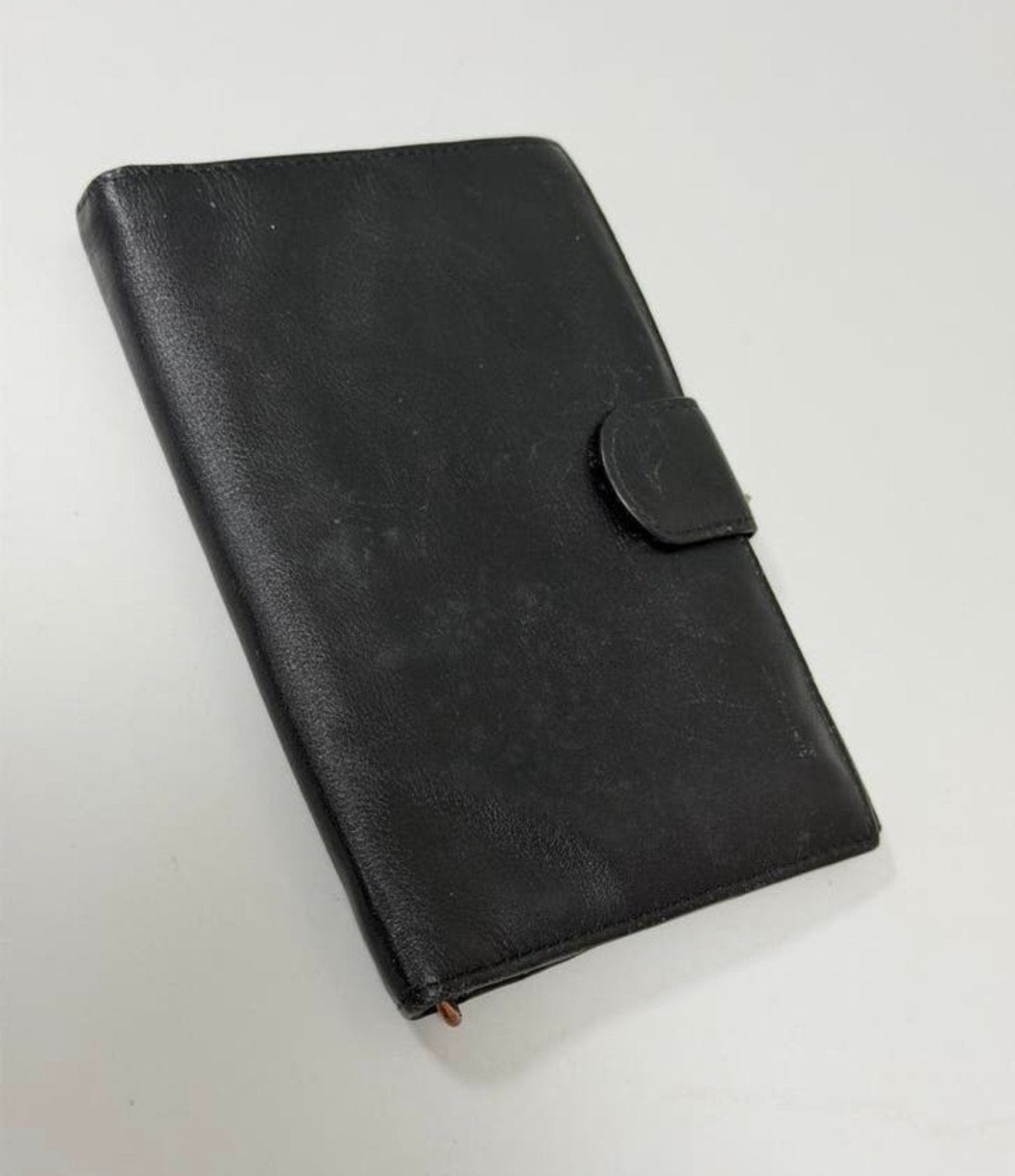 Lichfield 1642 leren leather portemonnee zwart dames heren, Leer, Zwart, Ophalen of Verzenden, Zo goed als nieuw