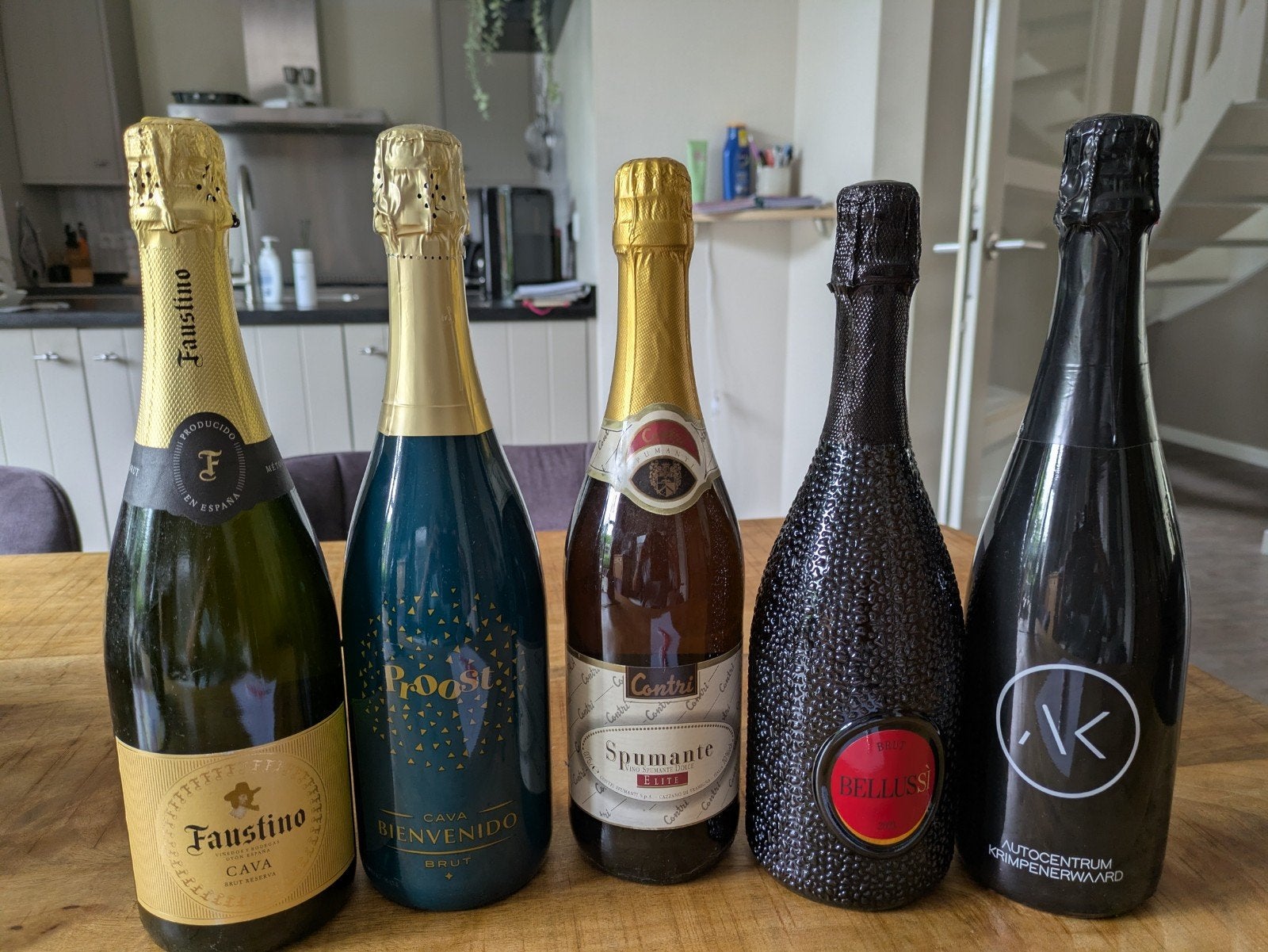 Diverse collectie mousserende wijnen en Cava, Verzamelen, Wijnen, Ophalen, Nieuw, Spanje, Champagne