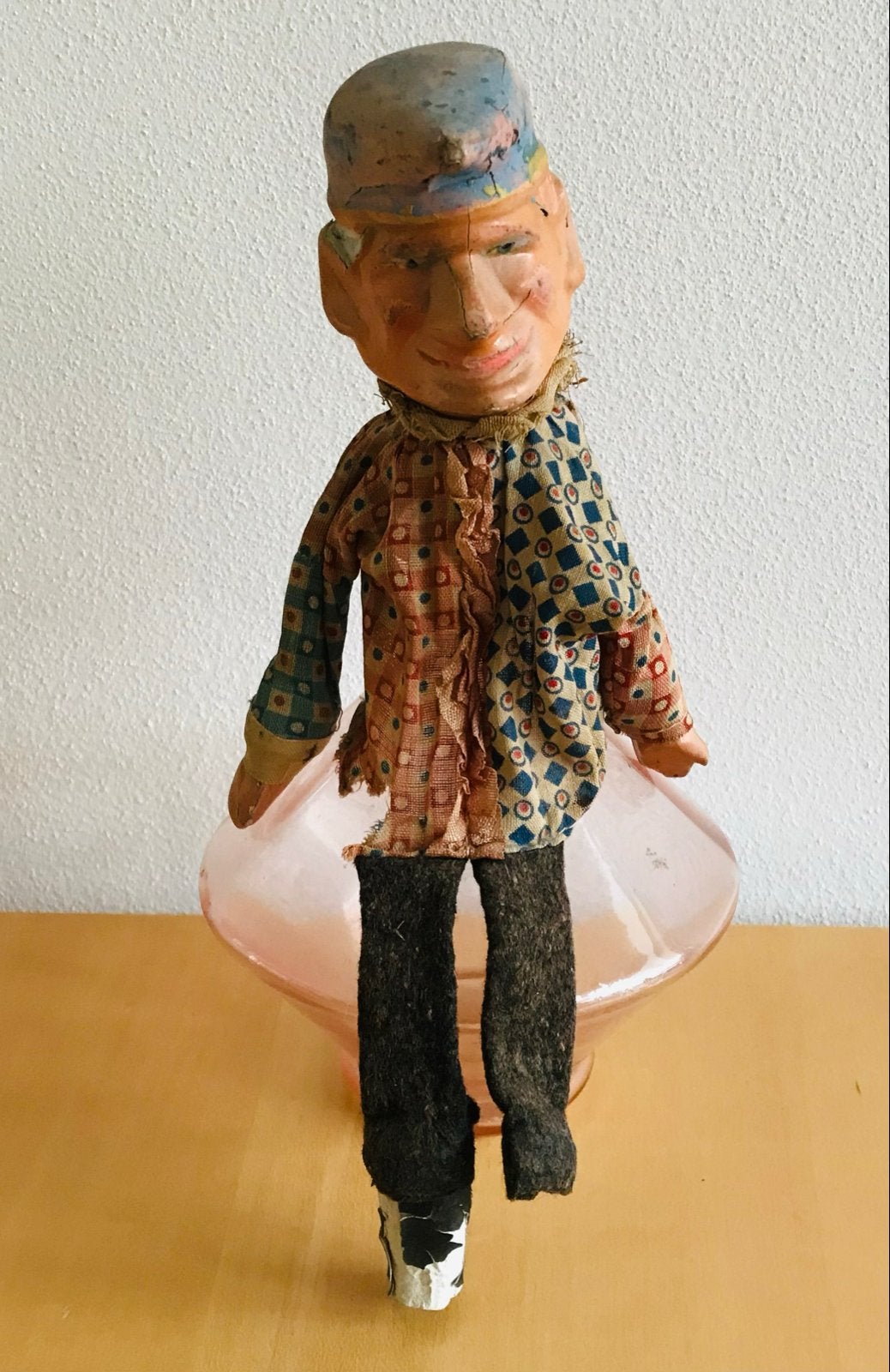 Oude Jan Klaassen op fles - Antieke pop, Ophalen of Verzenden