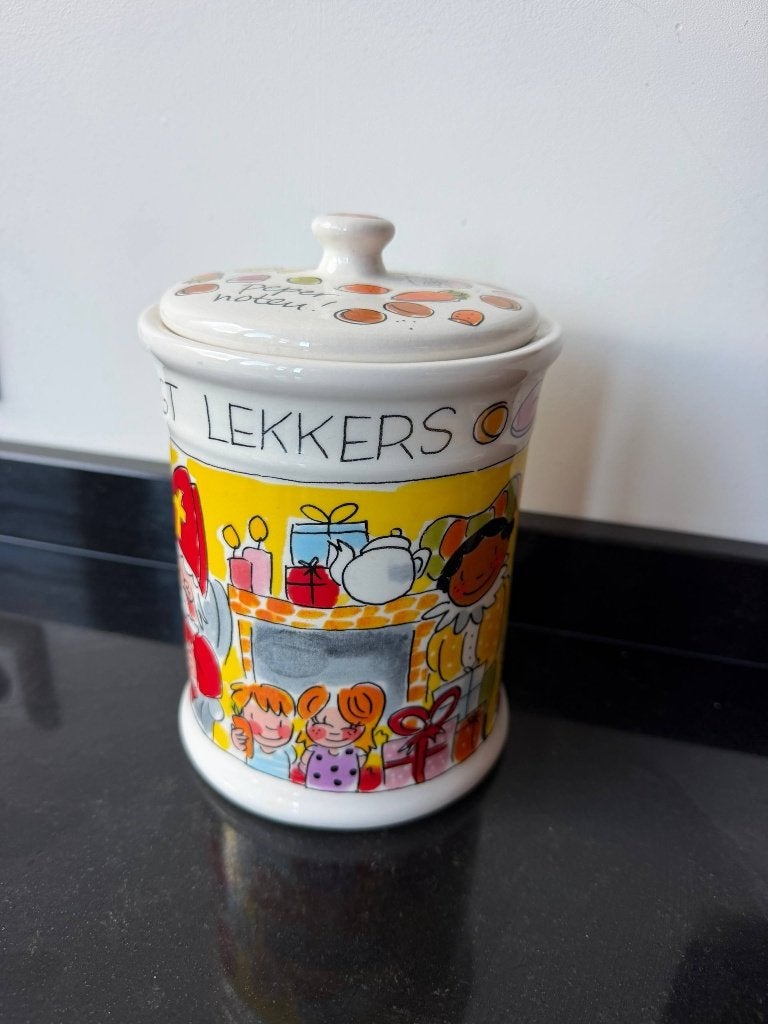 Blond Amsterdam Sinterklaas pepernotenpot oude collectie, Ophalen, Overige typen, Zo goed als nieuw, Modern