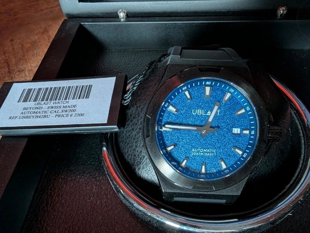 ublast SW200 Automatic, nieuw prijs €2200, Sieraden, Tassen en Uiterlijk, Horloges | Heren, Overige merken, Overige materialen