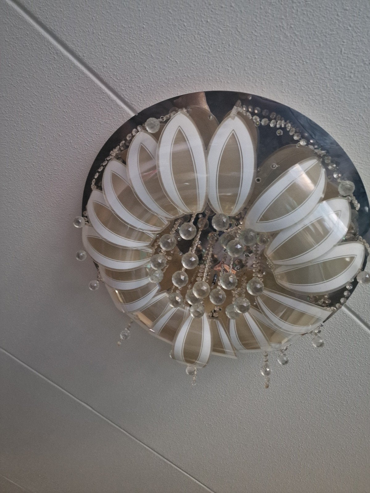 plafondlamp, Ophalen, Gebruikt, Glas, Plafondlamp