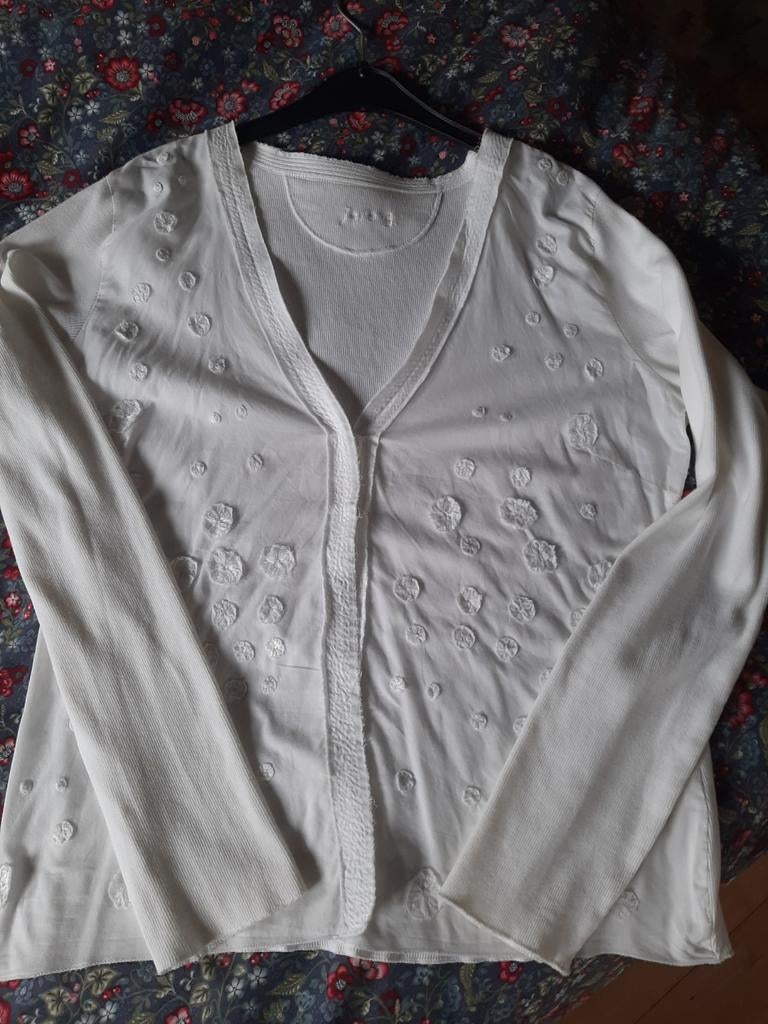 Just B. dames vestje, wit maat xxl valt als 42., Wit, Maat 42/44 (L), Ophalen of Verzenden, Zo goed als nieuw