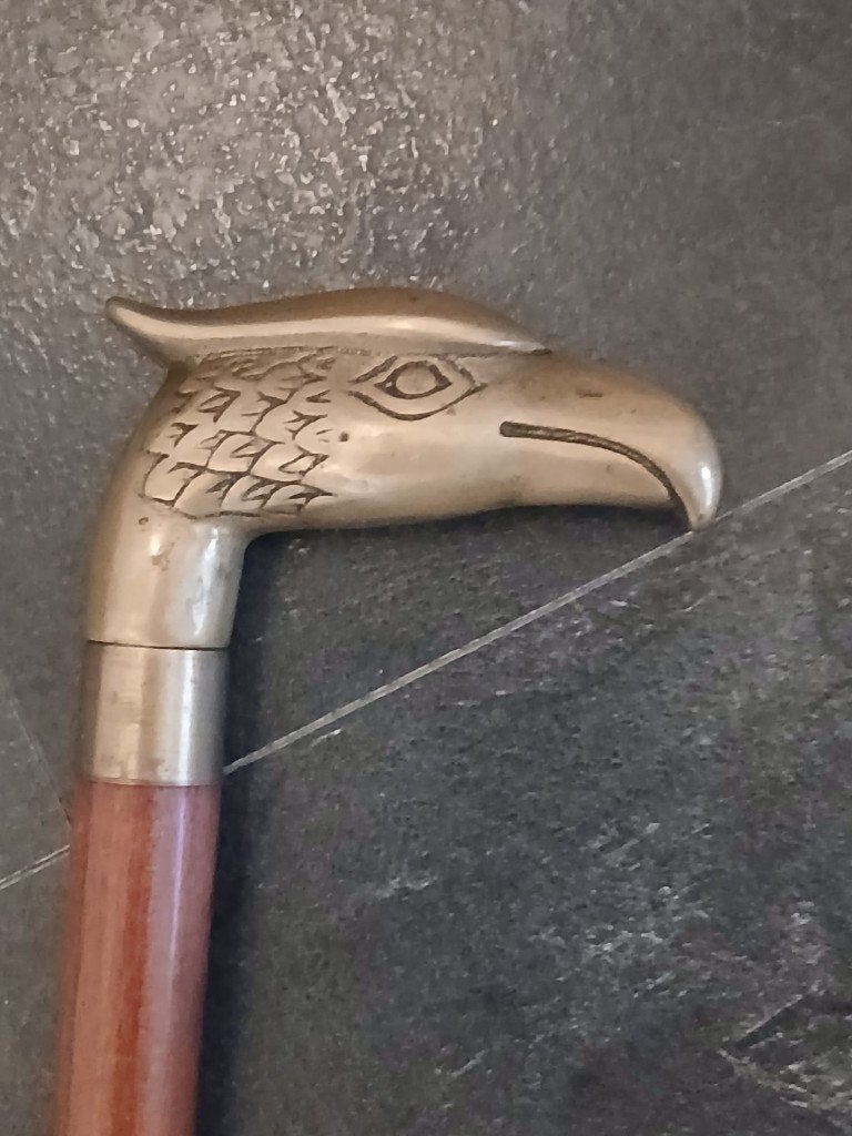 Vintage Wandelstok met Adelaarskop, Antiek en Kunst, Curiosa en Brocante, Ophalen of Verzenden