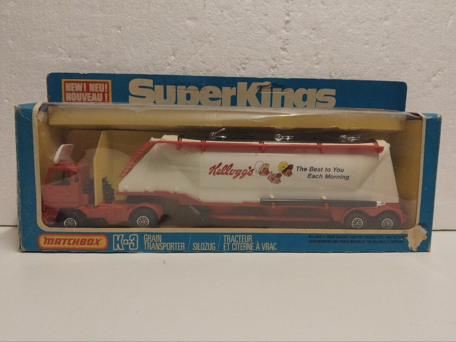 Matchbox K3 SuperKings Bedford Trailer KELLOGG' S  3INCH, Hobby en Vrije tijd, Modelauto's | 1:50, Ophalen of Verzenden, Zo goed als nieuw