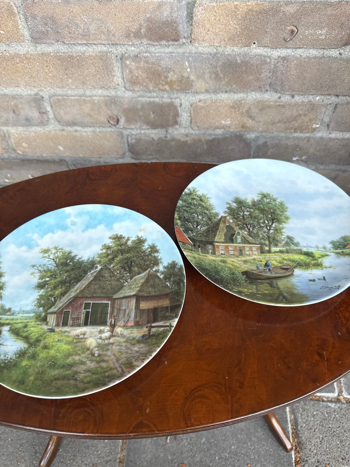 Set van 3 Bradford Exchange Boerderijen van Nederland borden, Antiek en Kunst, Ophalen
