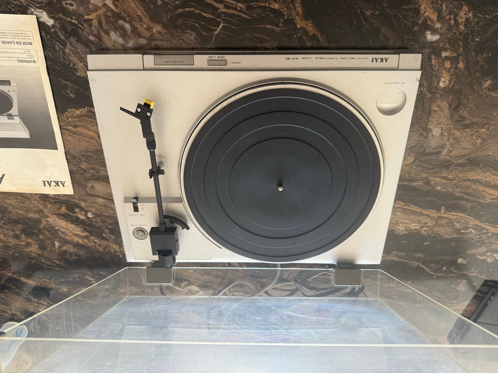 Complete Akai AP-B1C Platenspeler Set met Sony Versterker, Ophalen, Gebruikt, Automatisch, Platenspeler