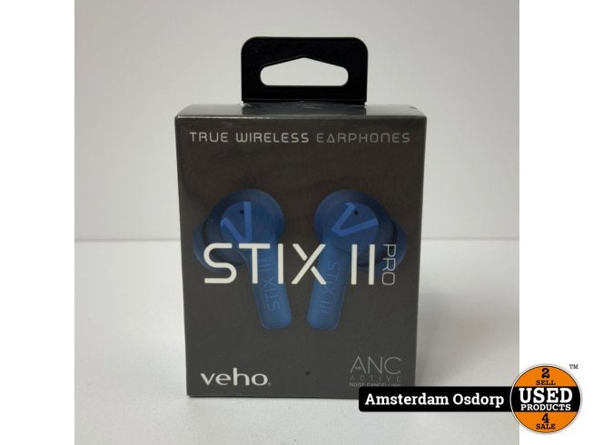 Veho Stix 2 Pro True Wireless Blauw | Nieuw in seal