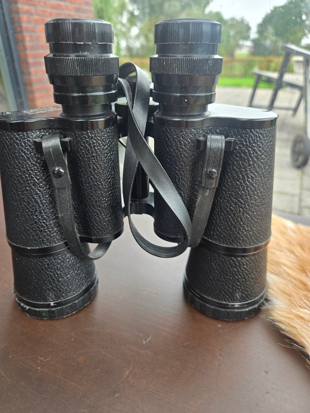 Hunter Coated Optics Verrekijker met Tas, Gebruikt, 8 tot 12x, Met hoes of tas, Porro (met knik)