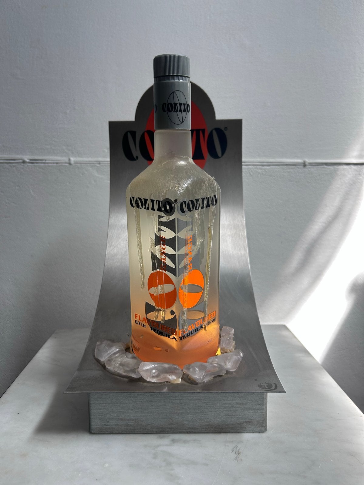 Vintage Colito Tequila Etalage Lichtreclame Uniek Bar Item, Verzamelen, Merken en Reclamevoorwerpen, Ophalen of Verzenden, Lichtbak of (neon) lamp