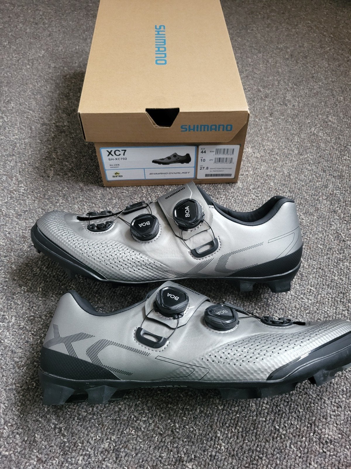 Shimano XC7 Gravel/MTB schoenen maat 44 met SPD plaatjes, Fietsen en Brommers, Fietsaccessoires | Fietskleding, Ophalen of Verzenden