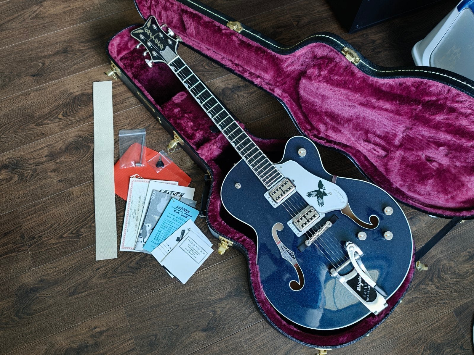 Gretsch G6136T-RR Rich Robinson “Magpie” Falcon, Muziek en Instrumenten, Ophalen, Gebruikt, Solid body, Overige merken