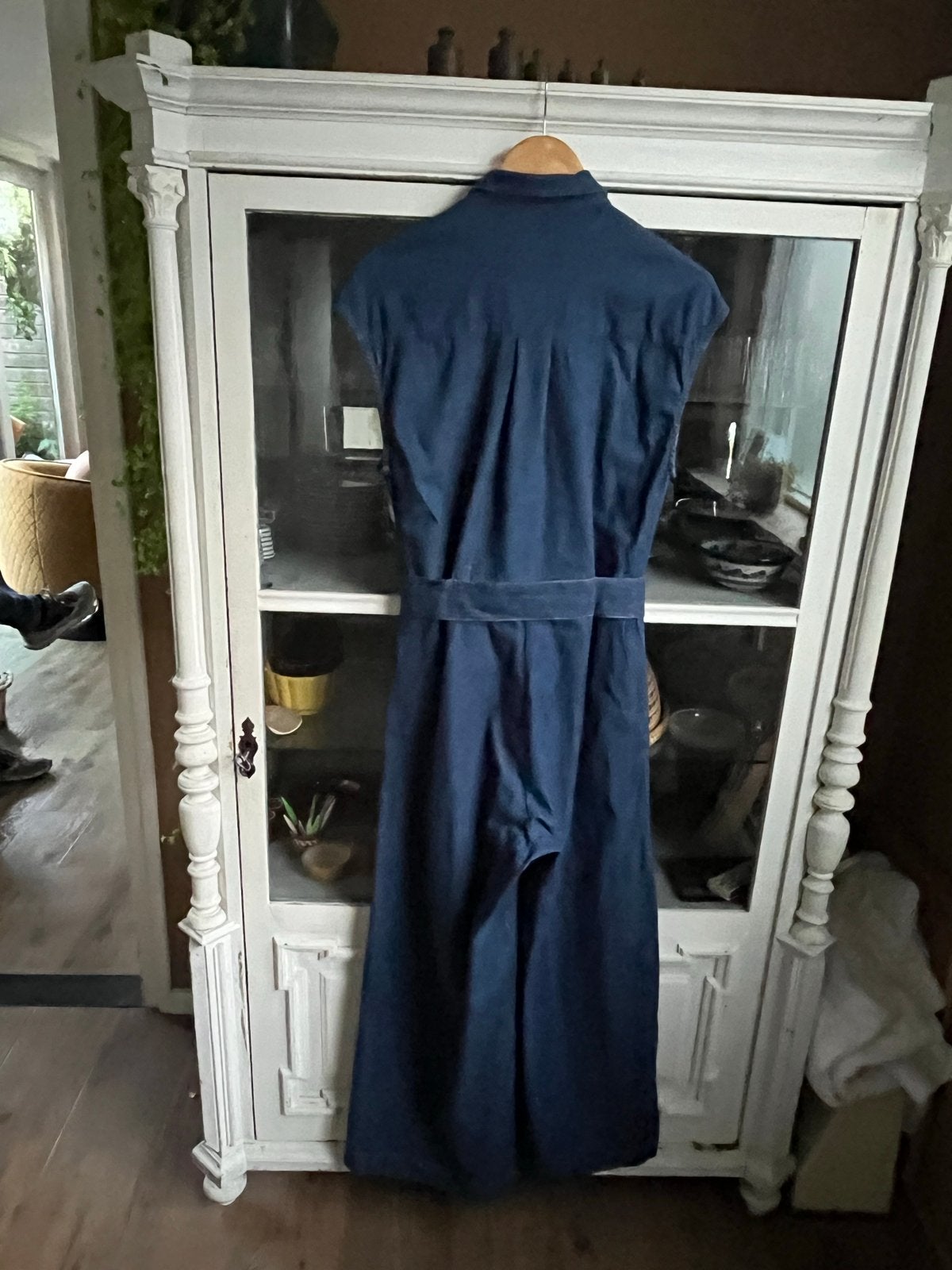 King Louie Jumpsuit Amy, maat 38, huidige collectie, Ophalen of Verzenden, Zo goed als nieuw, Maat 38/40 (M), Blauw