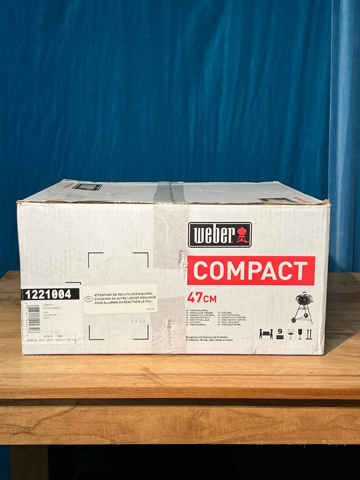 Nieuw: Weber COMPACT Kettle Houtskoolbbq Ø 47 CM, Ophalen, Nieuw