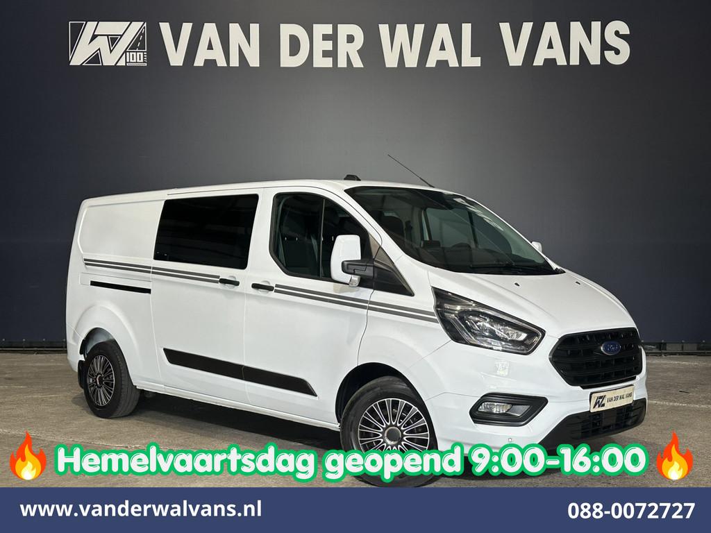 Ford Transit Custom 2.0 TDCI 130pk L2H1 Dubbele Cabine Euro6, Voorwielaandrijving, 4 cilinders, 2800 kg, Wit