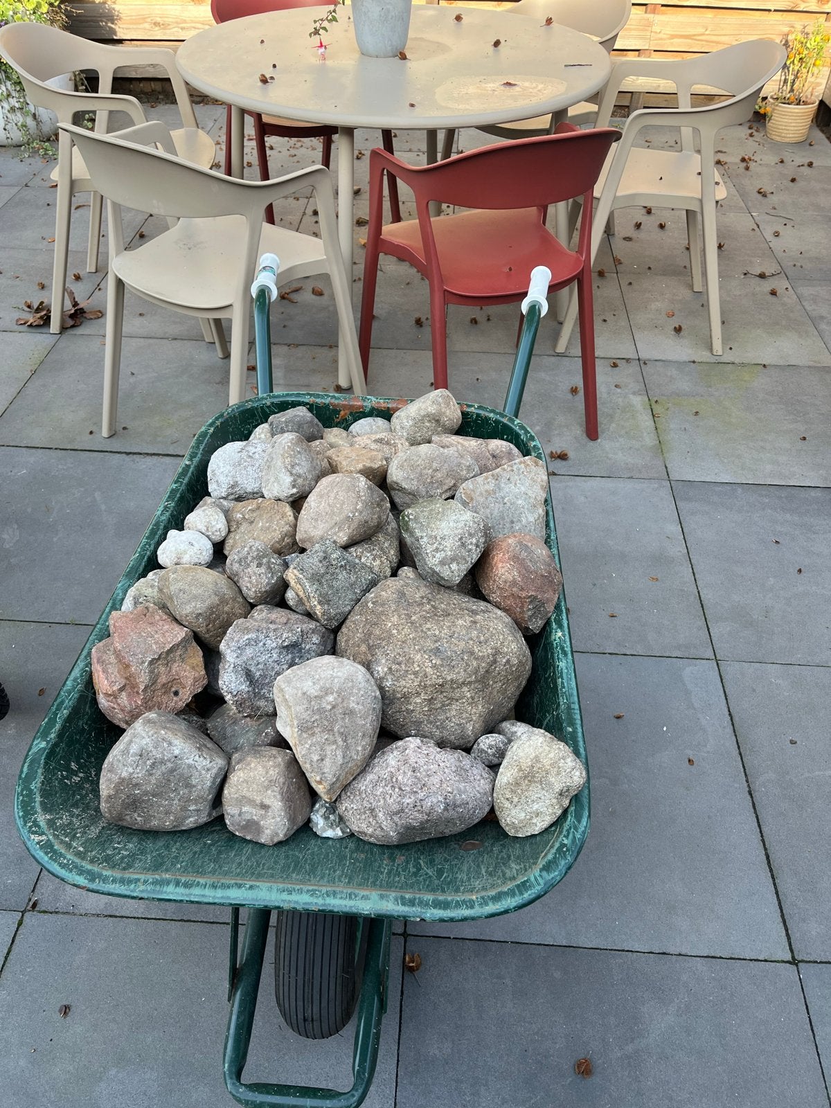 Grote partij natuurstenen keien voor tuin of decoratie, Tuin en Terras, Overige materialen, Gebruikt, Ophalen of Verzenden, Kei