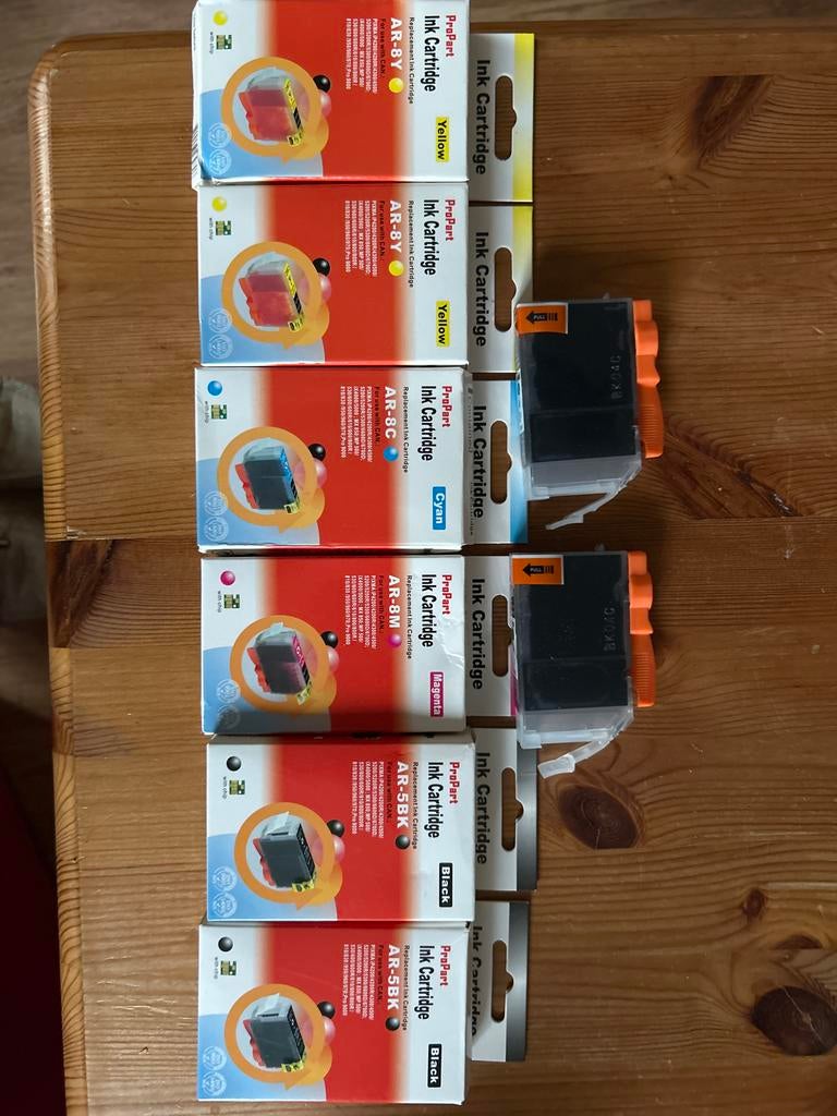 Inktcartridges voor Canon printer (zie foto), Computers en Software, Printerbenodigdheden, Nieuw, Cartridge, Ophalen of Verzenden