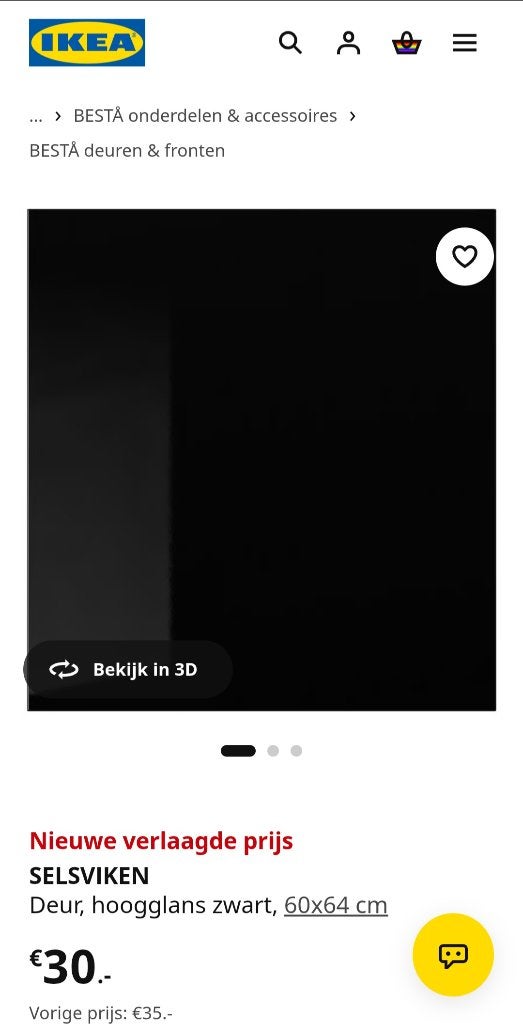 IKEA BESTÅ frontjes / deurtjes 60x64 cm, Ophalen, Gebruikt, Minder dan 80 cm, Overige typen