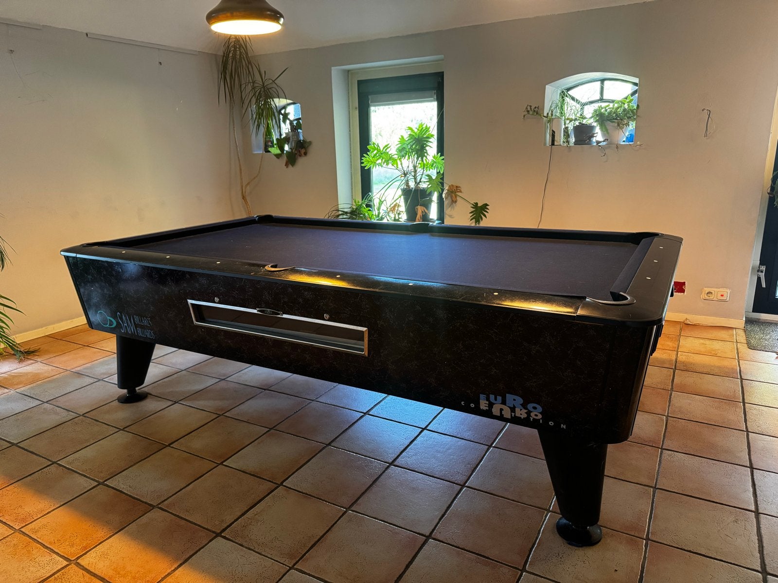 Sam Euro Poolbiljart pooltafel  Compleet met accessoires, Gebruikt, Pooltafel, Ophalen of Verzenden, X