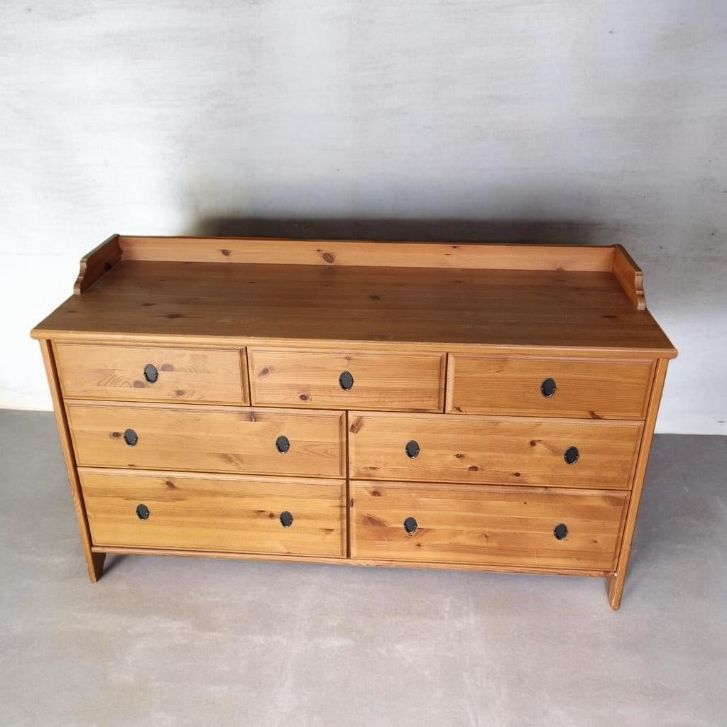 Ikea leksvik ladekast houten ladenkast hout, Huis en Inrichting, 3 of 4 laden, Minder dan 100 cm, 25 tot 50 cm, 50 tot 100 cm