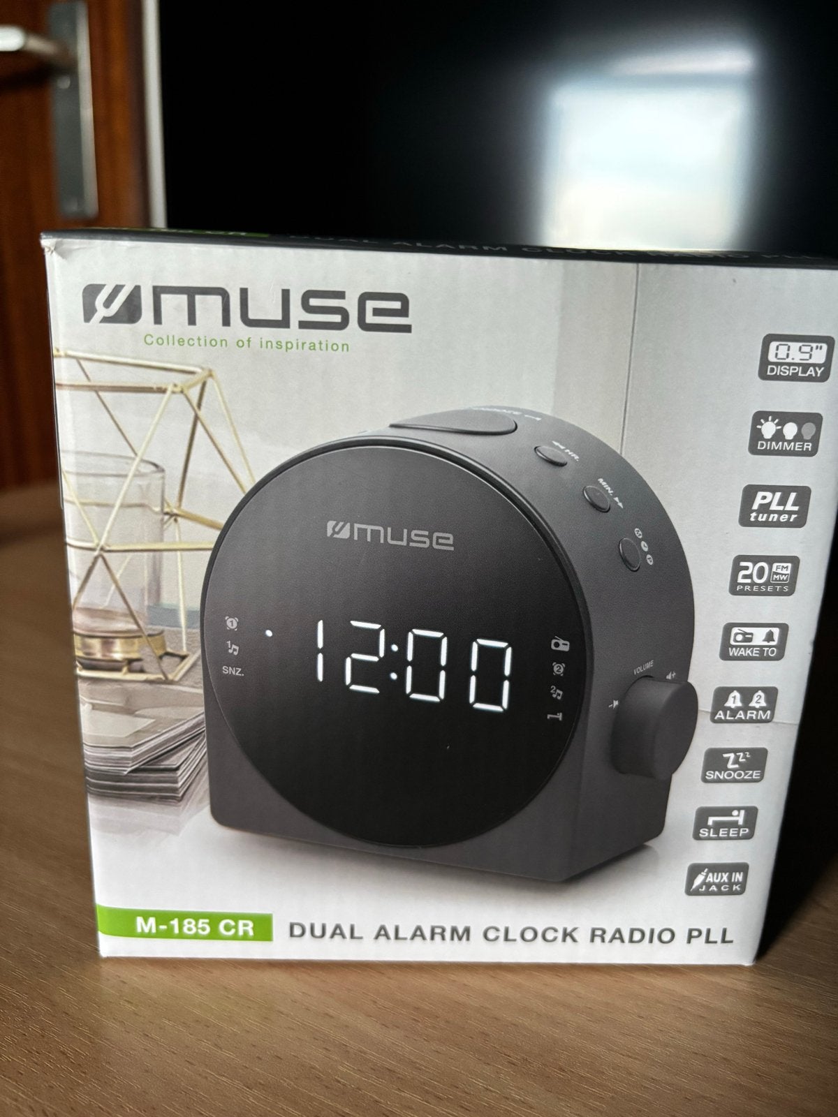 Muse M-185 CR Dual Wekker Radio PLL - Nieuw in doos, Ophalen of Verzenden, Nieuw, Digitaal