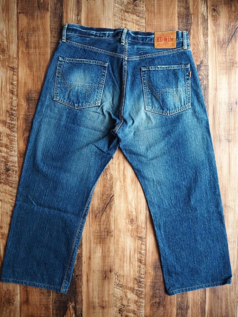 Vintage EDWIN 505Z W37 x L26.5 “New Vintage” 90s, Kleding | Heren, W36 - W38 (confectie 52/54), Blauw, EDWIN, Ophalen of Verzenden