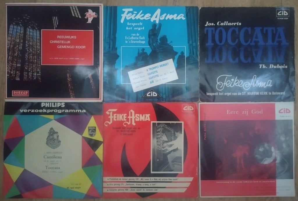 6 singles EP's Feike Asma, Cd's en Dvd's, Vinyl Singles, Zo goed als nieuw, Overige genres, EP, EP, 7 inch, Ophalen of Verzenden