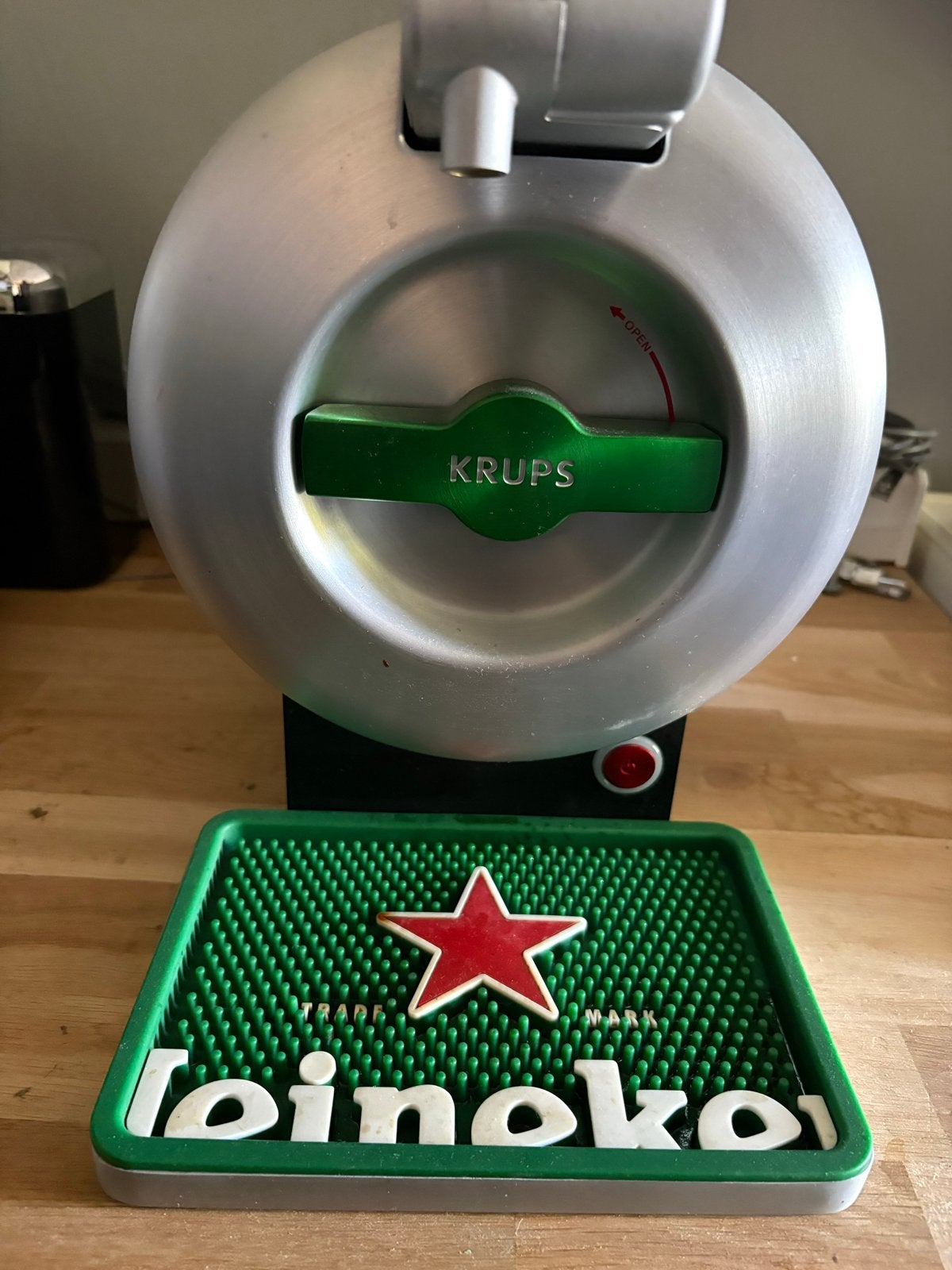 Krups The Sub Compact Heineken thuistap, Ophalen, Zilver, Metaal, Overige merken