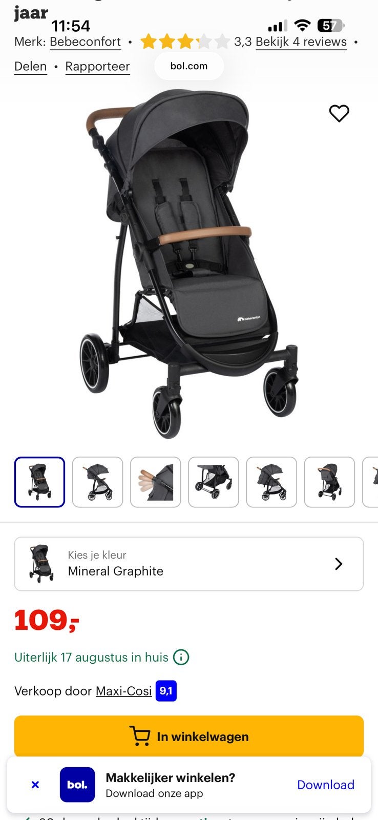 Bebeconfort Ingenious Kinderwagen - Nieuw in doos, Ophalen, Nieuw, Kinderwagen, Overige merken