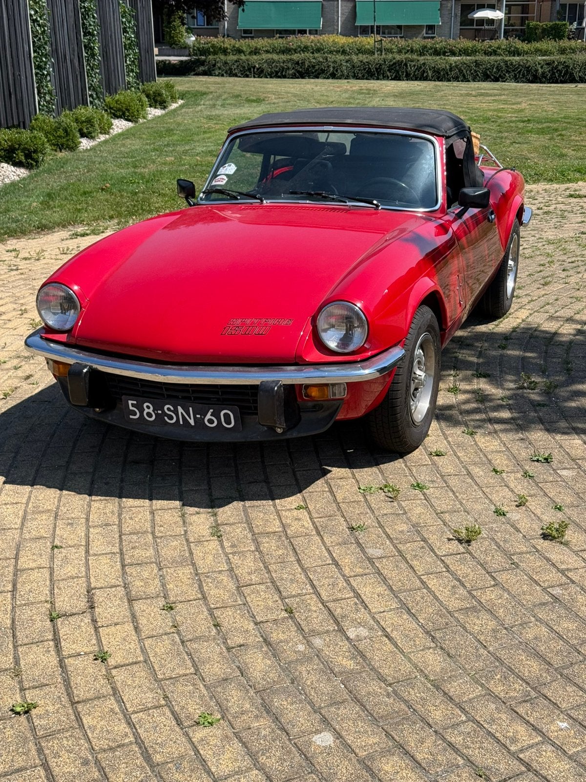 Triumph Spitfire 1.5 TC 1977 Wit, Auto's, Triumph, 1493 cc, Zwart, 4 cilinders, Cabriolet