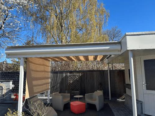 Elektrische zonneluifel – topstaat!, Ophalen, Elektrisch, Zo goed als nieuw, 250 cm tot 450 cm